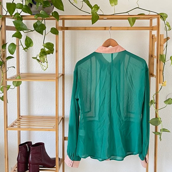 Women's Button-Up Blouse - Picture 3 of 3